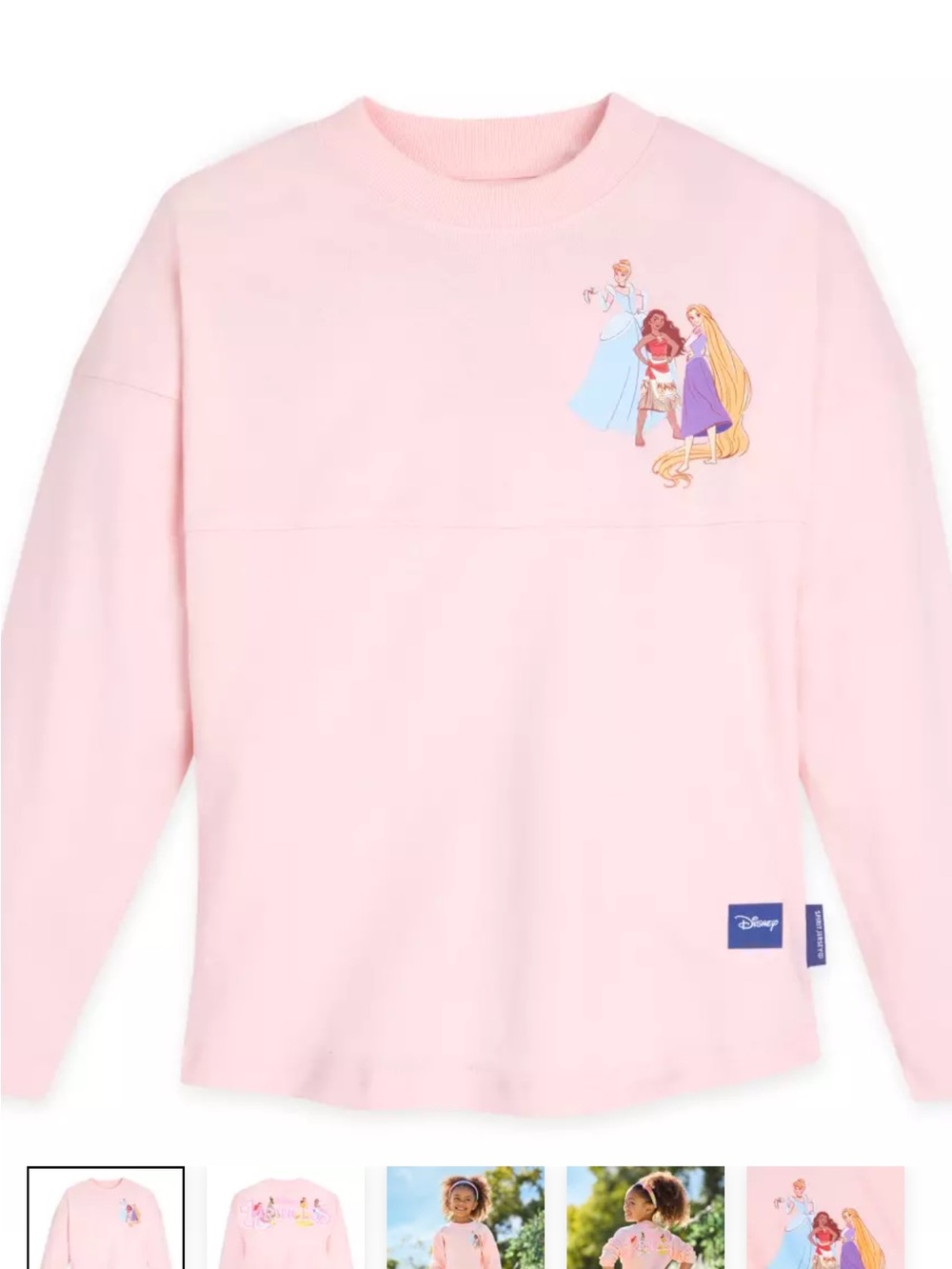 Disney Pink Girls' Princess Spirit Jersey with Princess Graphic